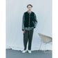DOUBLE PLEATED SEMI EASY TROUSERS ORGANIC WOOL SURVIVAL CLOTH