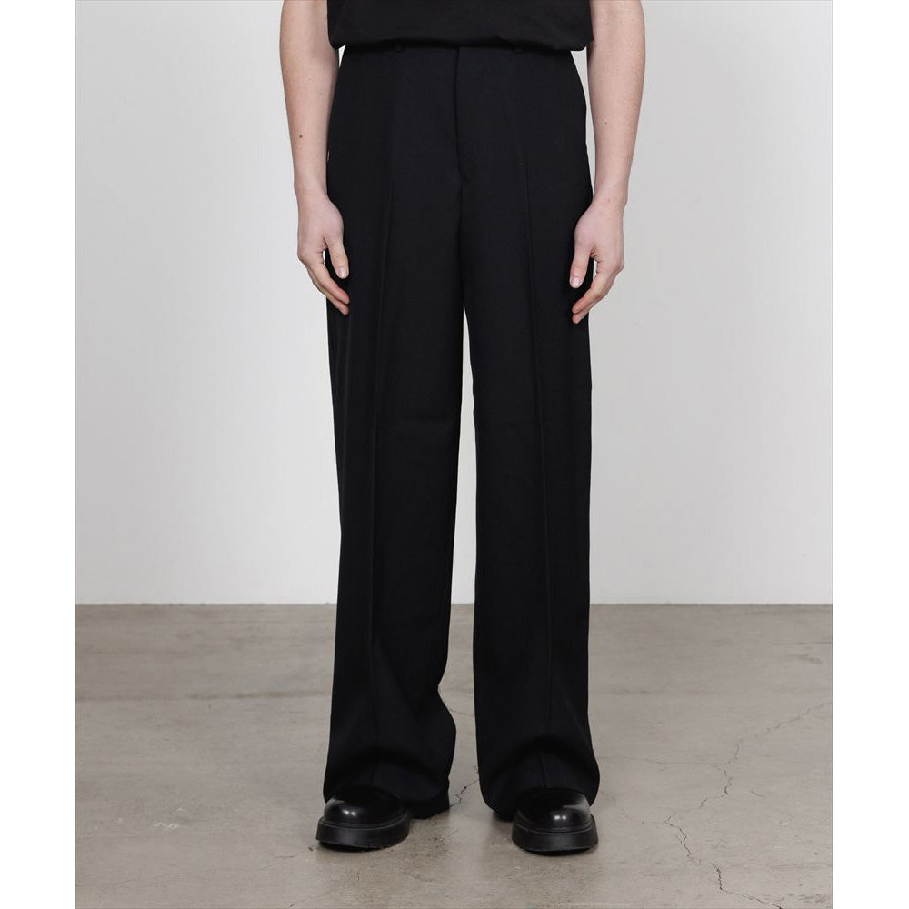 FLAT FRONT WIDE TROUSERS ORGANIC WOOL SURVIVAL CLOTH