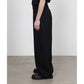 FLAT FRONT WIDE TROUSERS ORGANIC WOOL SURVIVAL CLOTH