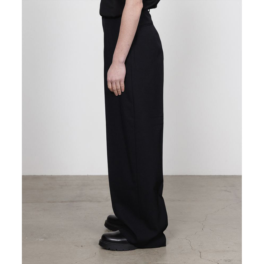 FLAT FRONT WIDE TROUSERS ORGANIC WOOL SURVIVAL CLOTH