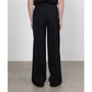 FLAT FRONT WIDE TROUSERS ORGANIC WOOL SURVIVAL CLOTH