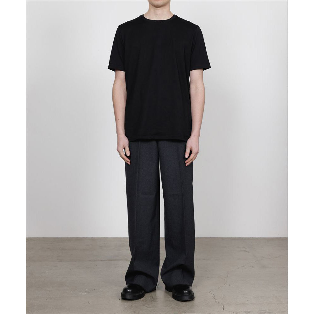 FLAT FRONT WIDE TROUSERS ORGANIC WOOL SURVIVAL CLOTH