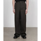 FLAT FRONT WIDE TROUSERS ORGANIC WOOL SURVIVAL CLOTH