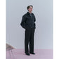 FLAT FRONT WIDE TROUSERS ORGANIC WOOL SURVIVAL CLOTH