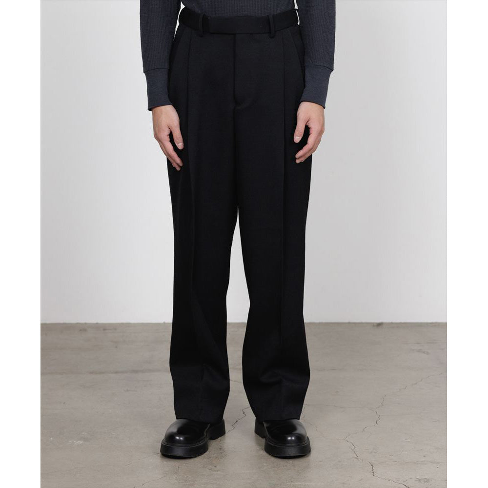 DOUBLE PLEATED SEMI EASY TROUSERS POLWARTH TUXEDO CLOTH