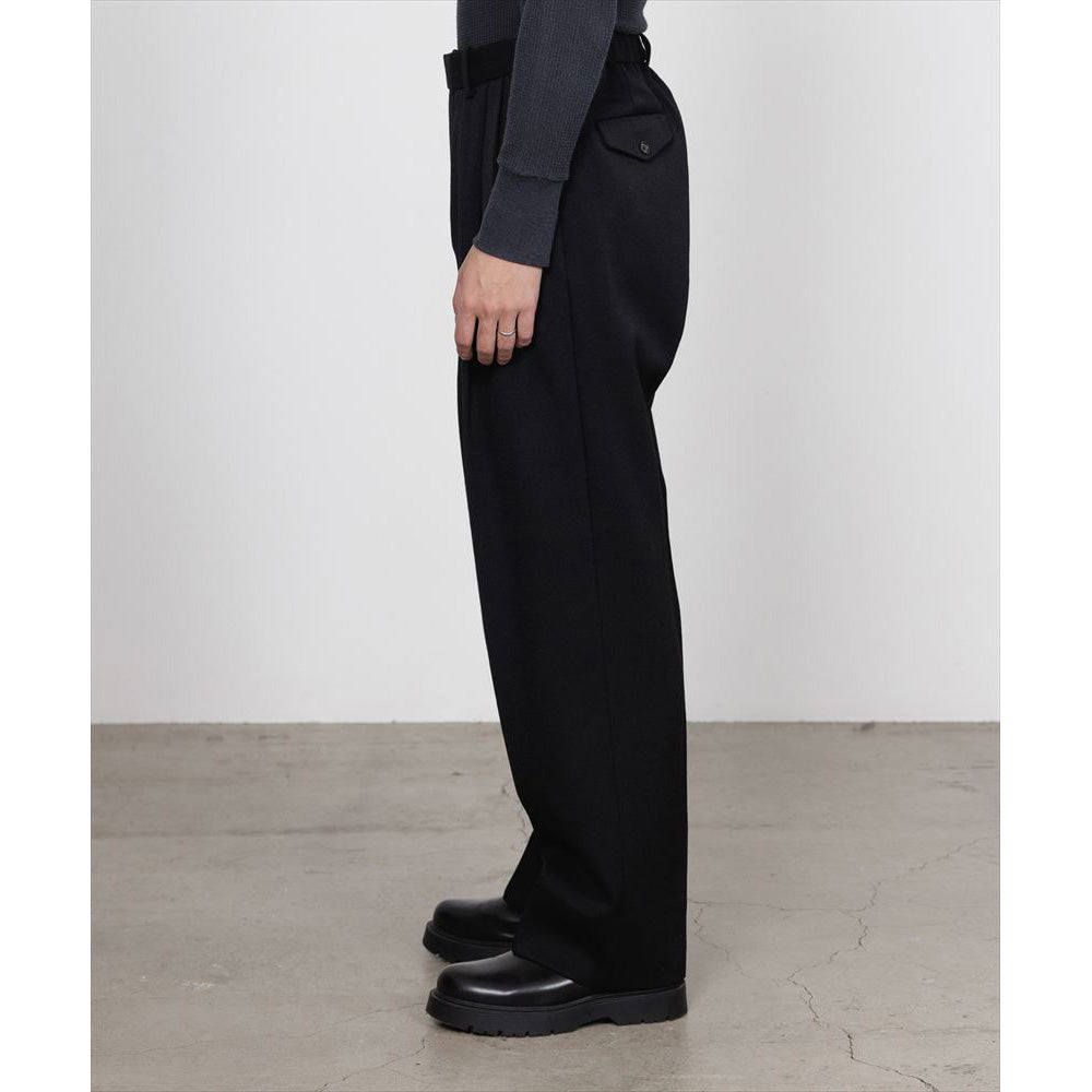 DOUBLE PLEATED SEMI EASY TROUSERS POLWARTH TUXEDO CLOTH
