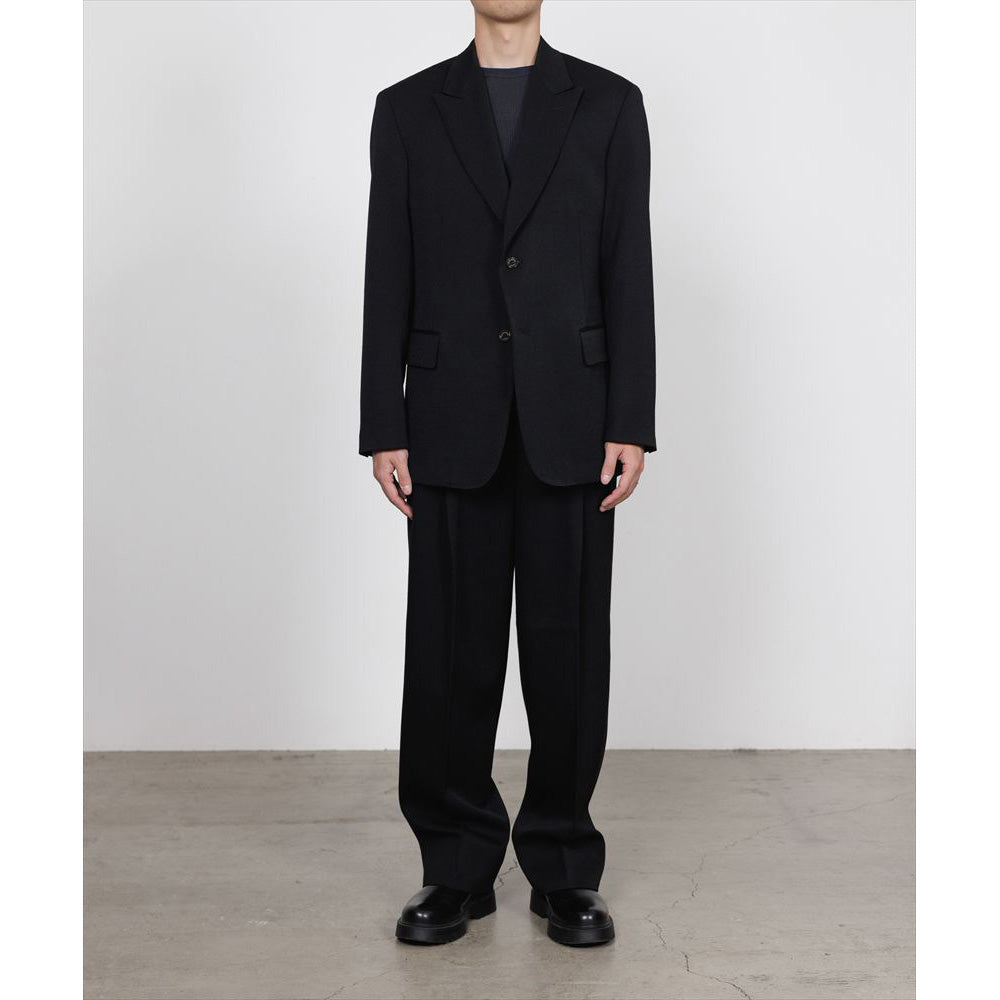 DOUBLE PLEATED SEMI EASY TROUSERS POLWARTH TUXEDO CLOTH