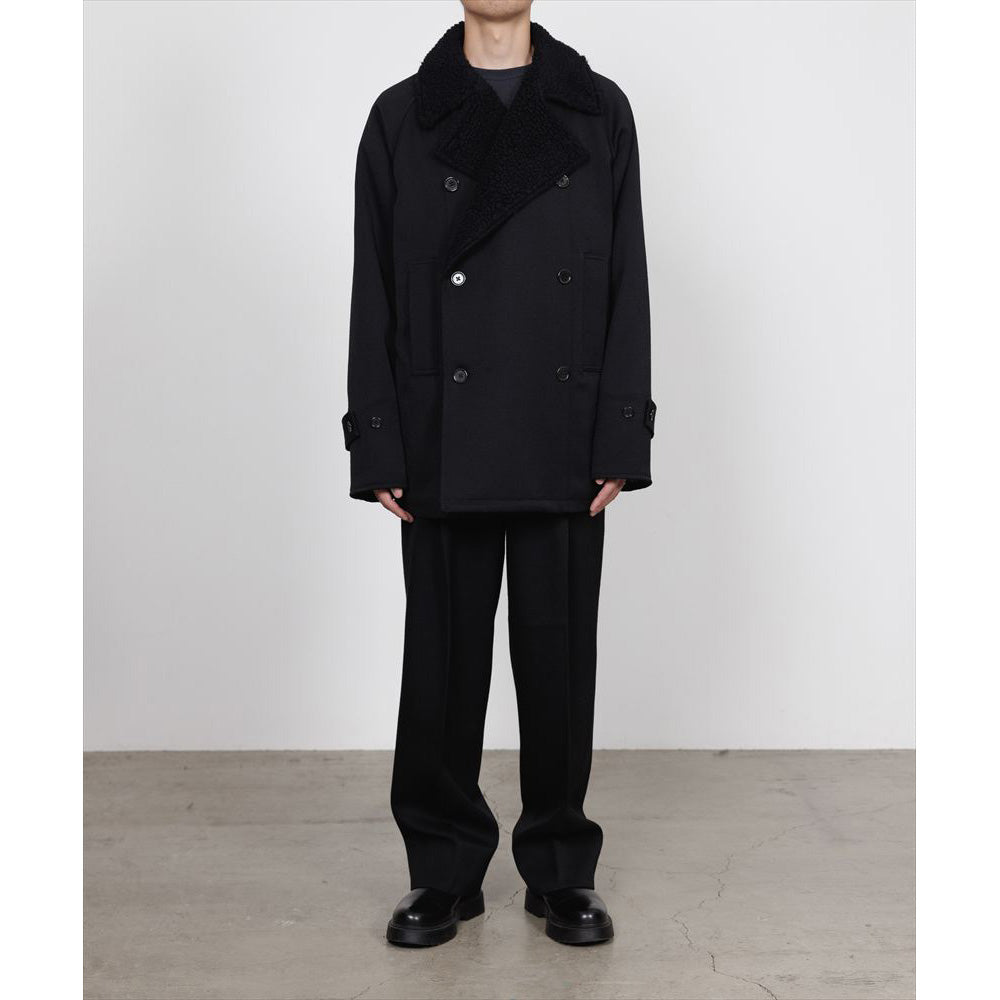 DOUBLE PLEATED SEMI EASY TROUSERS POLWARTH TUXEDO CLOTH