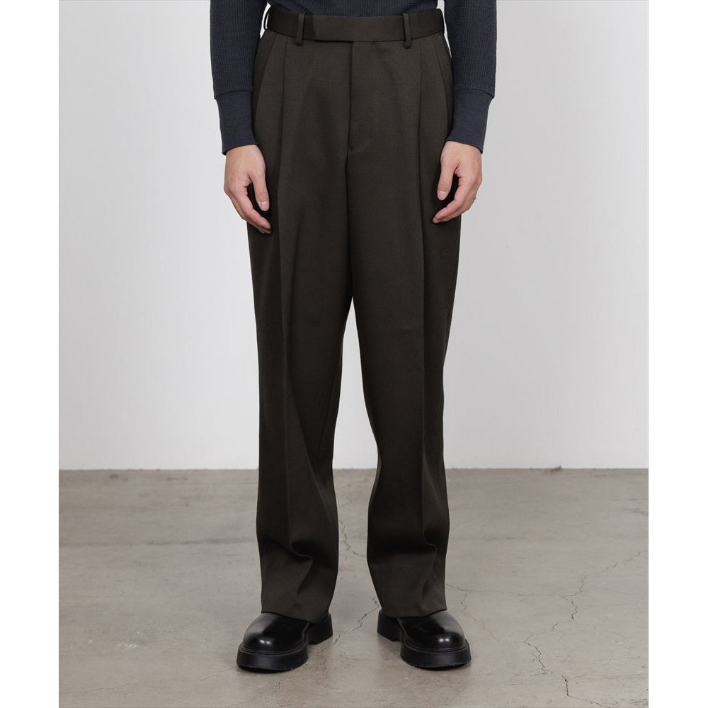 DOUBLE PLEATED SEMI EASY TROUSERS POLWARTH TUXEDO CLOTH