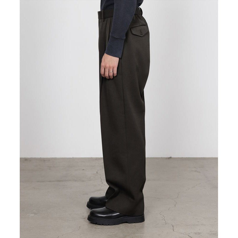 DOUBLE PLEATED SEMI EASY TROUSERS POLWARTH TUXEDO CLOTH