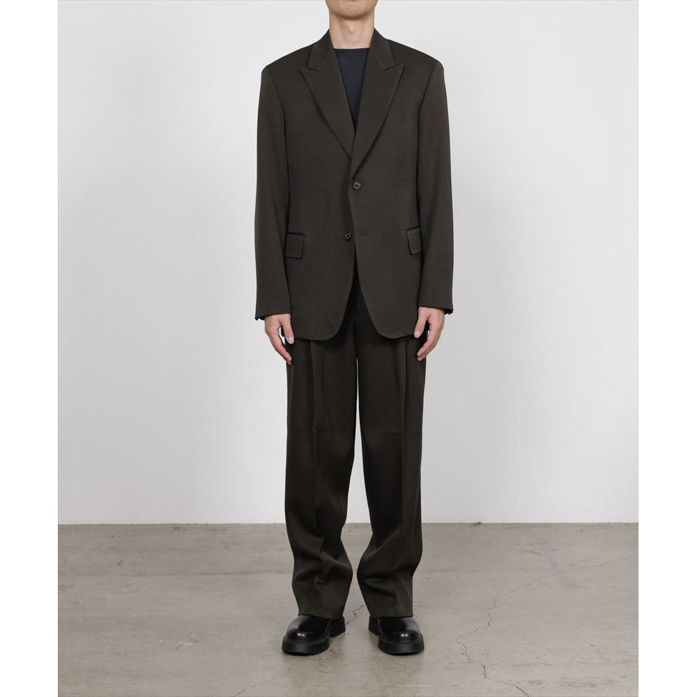 DOUBLE PLEATED SEMI EASY TROUSERS POLWARTH TUXEDO CLOTH