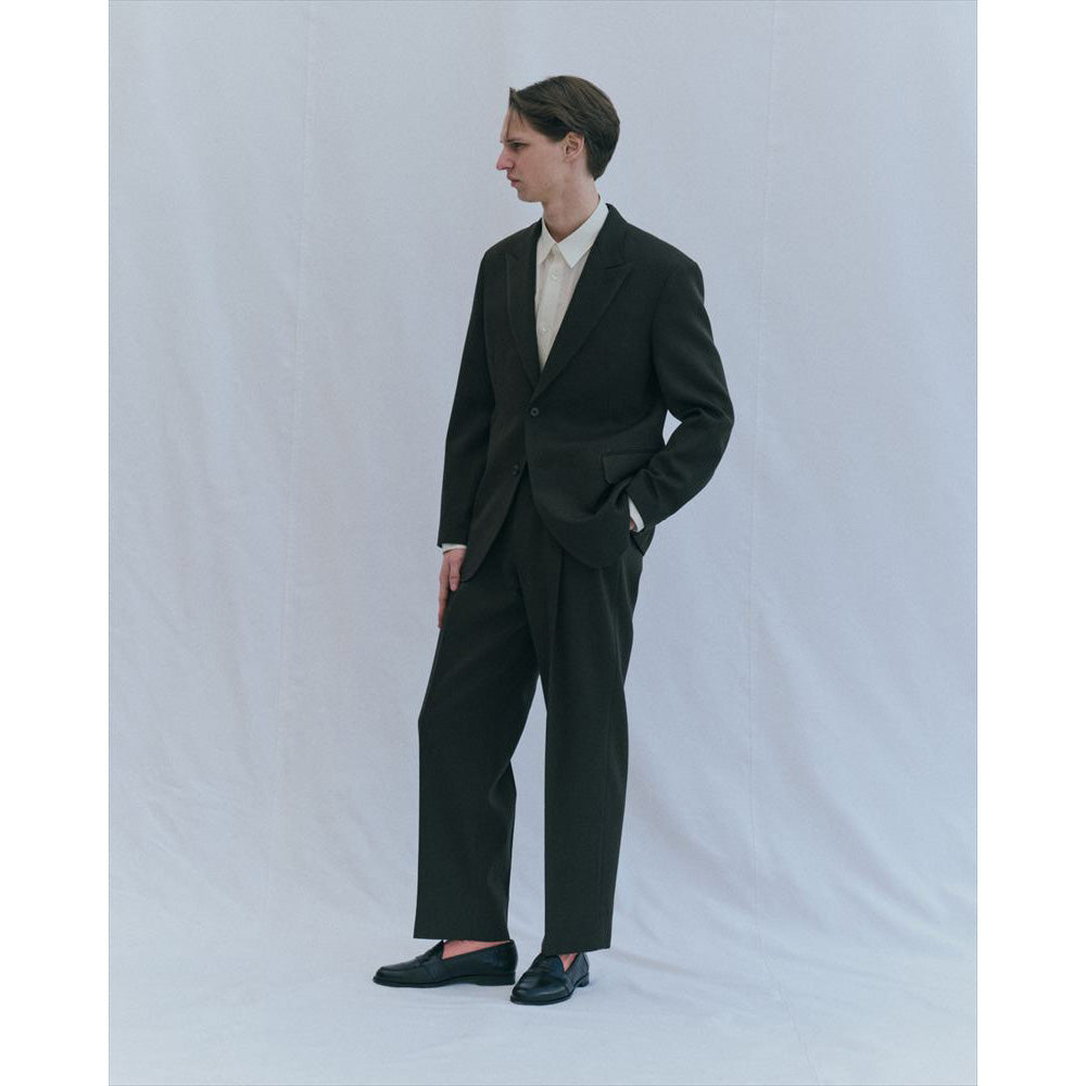 DOUBLE PLEATED SEMI EASY TROUSERS POLWARTH TUXEDO CLOTH