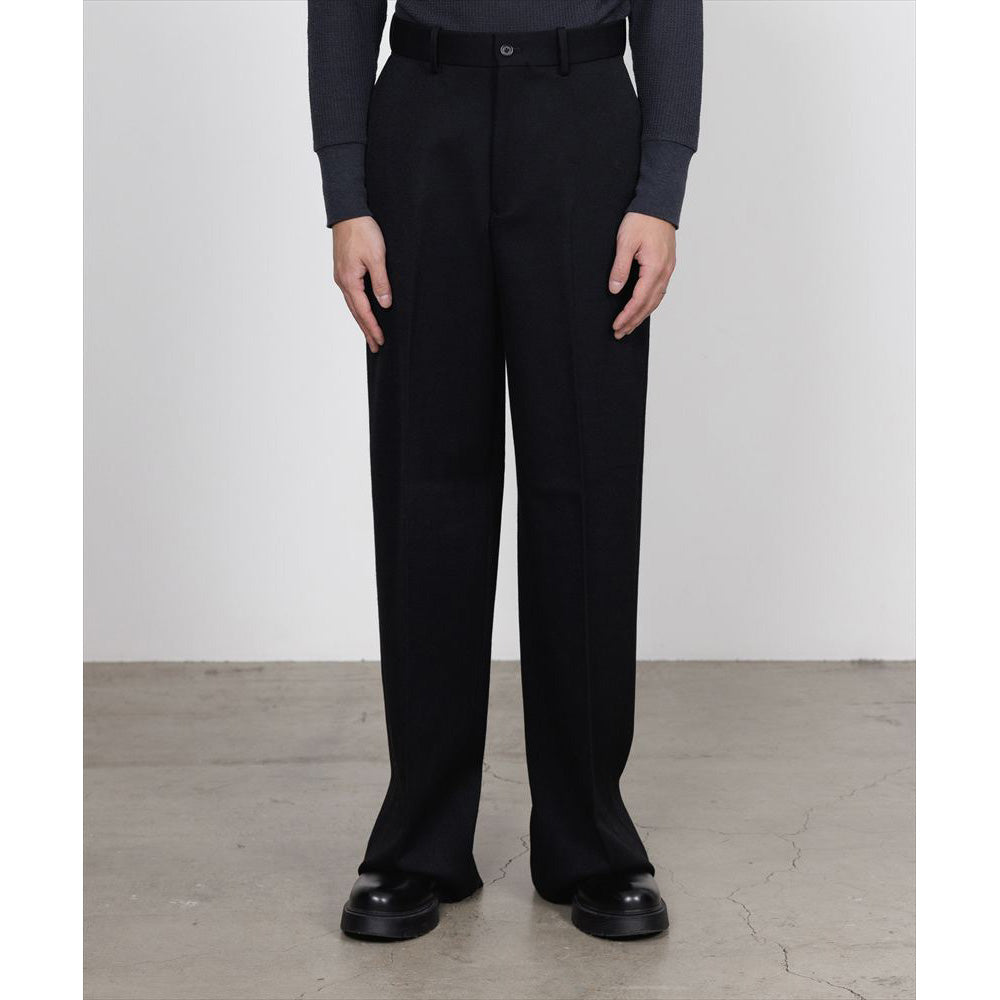 FLAT FRONT WIDE TROUSERS POLWARTH TUXEDO CLOTH