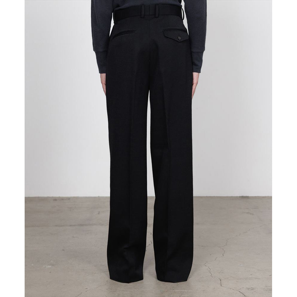 FLAT FRONT WIDE TROUSERS POLWARTH TUXEDO CLOTH