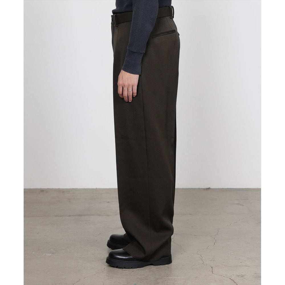 FLAT FRONT WIDE TROUSERS POLWARTH TUXEDO CLOTH