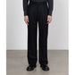 DOUBLE PLEATED STRAIGHT TROUSERS WOOL FLANNEL