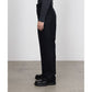 DOUBLE PLEATED STRAIGHT TROUSERS WOOL FLANNEL