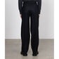 DOUBLE PLEATED STRAIGHT TROUSERS WOOL FLANNEL