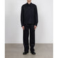 DOUBLE PLEATED STRAIGHT TROUSERS WOOL FLANNEL