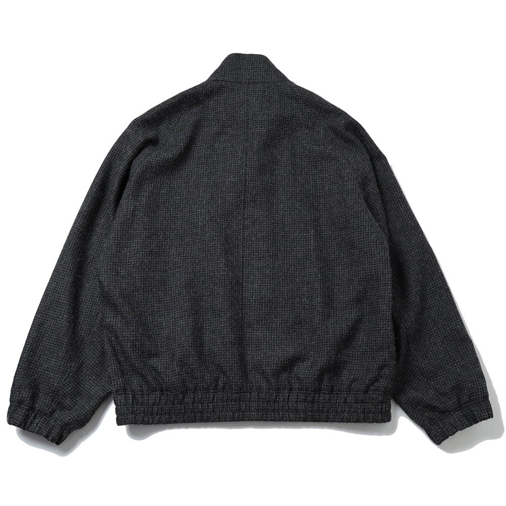 ALPACA HOUND TOOTH HARRINGTON JACKET