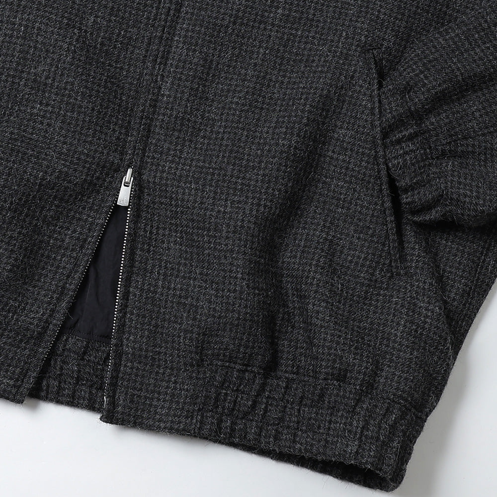 ALPACA HOUND TOOTH HARRINGTON JACKET