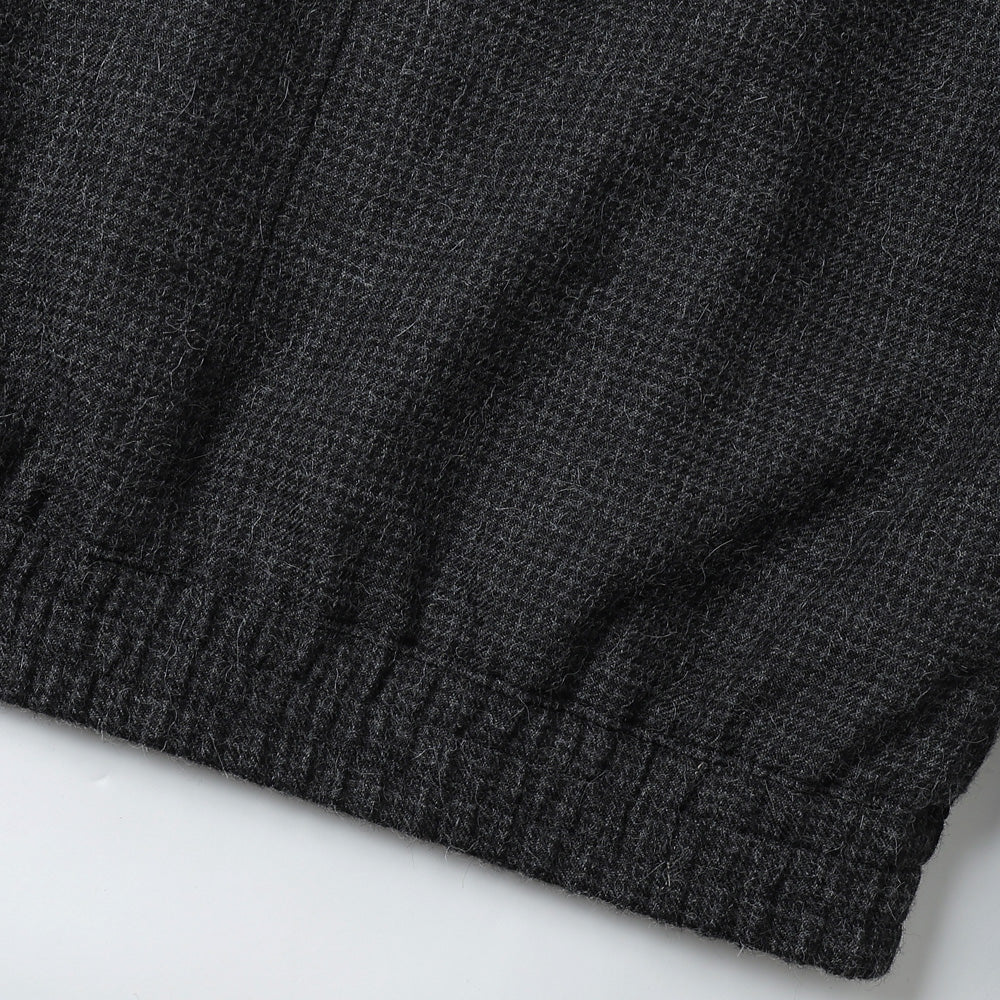 ALPACA HOUND TOOTH HARRINGTON JACKET