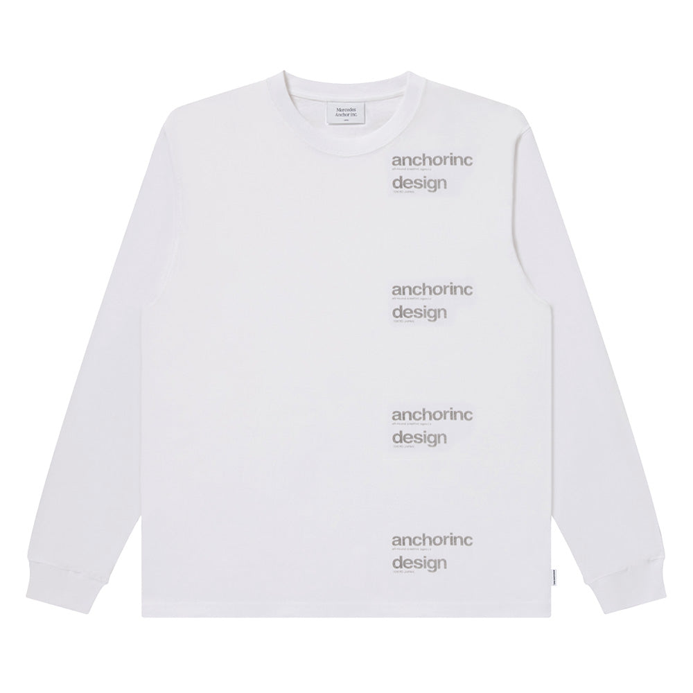 REPEATED FABRIC LOGO L/S TEE