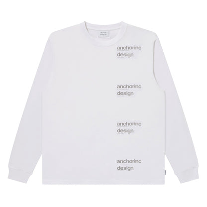 REPEATED FABRIC LOGO L/S TEE