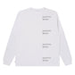 REPEATED FABRIC LOGO L/S TEE
