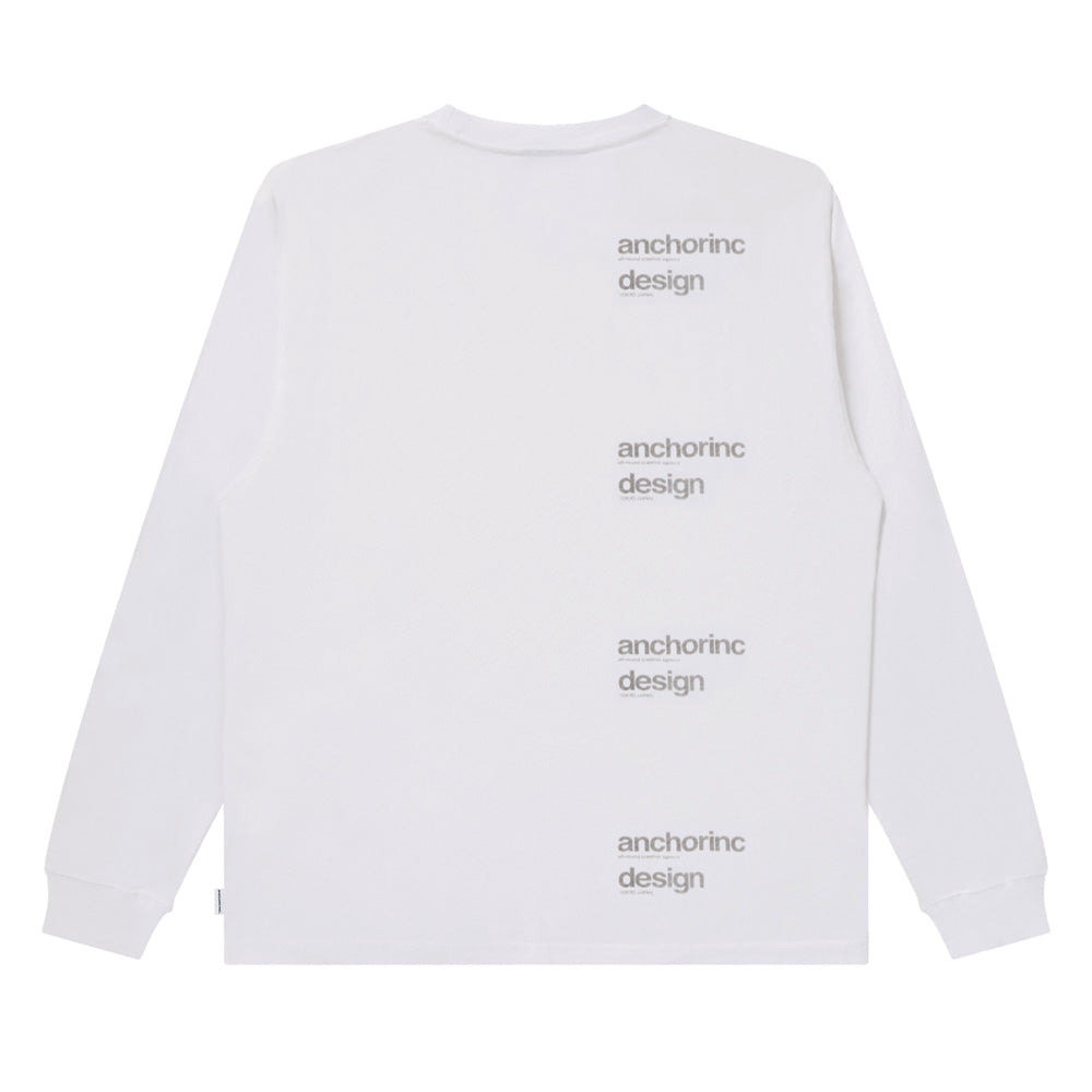 REPEATED FABRIC LOGO L/S TEE