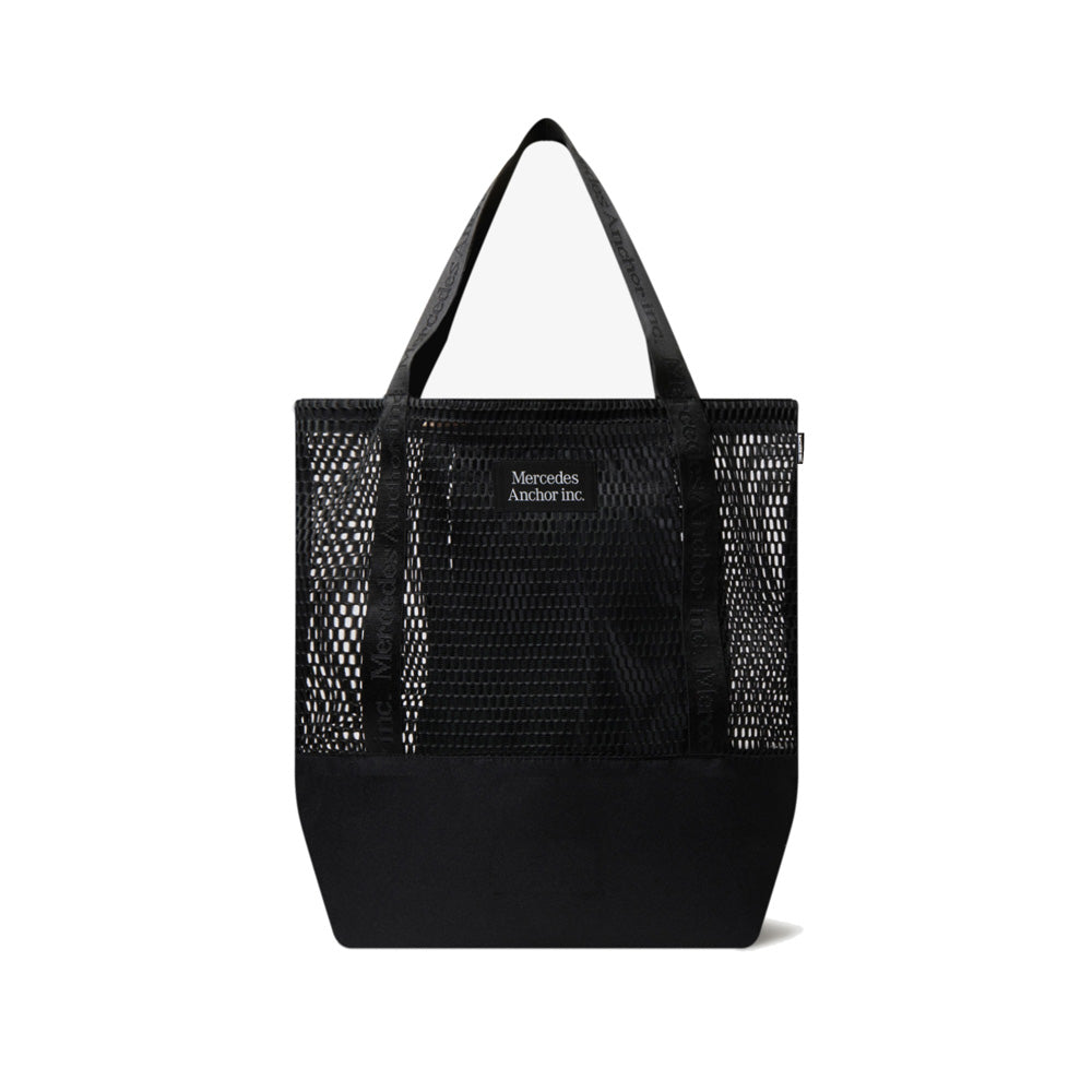 LOGO TAPED MESH TOTE