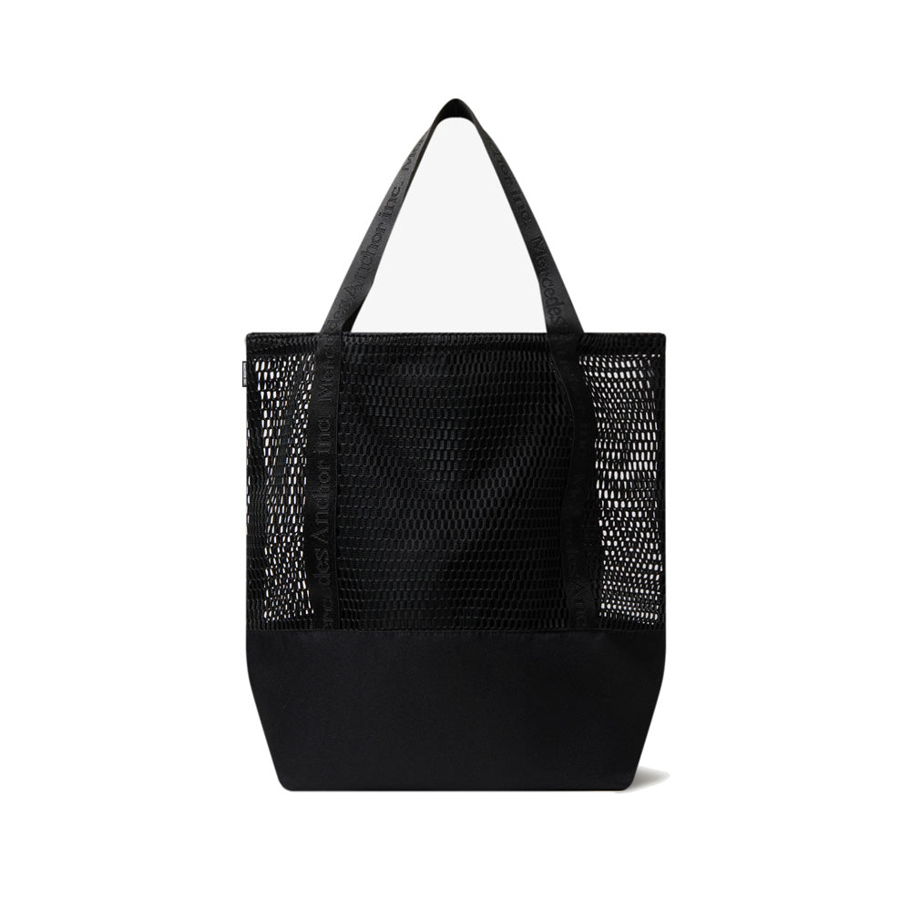 LOGO TAPED MESH TOTE