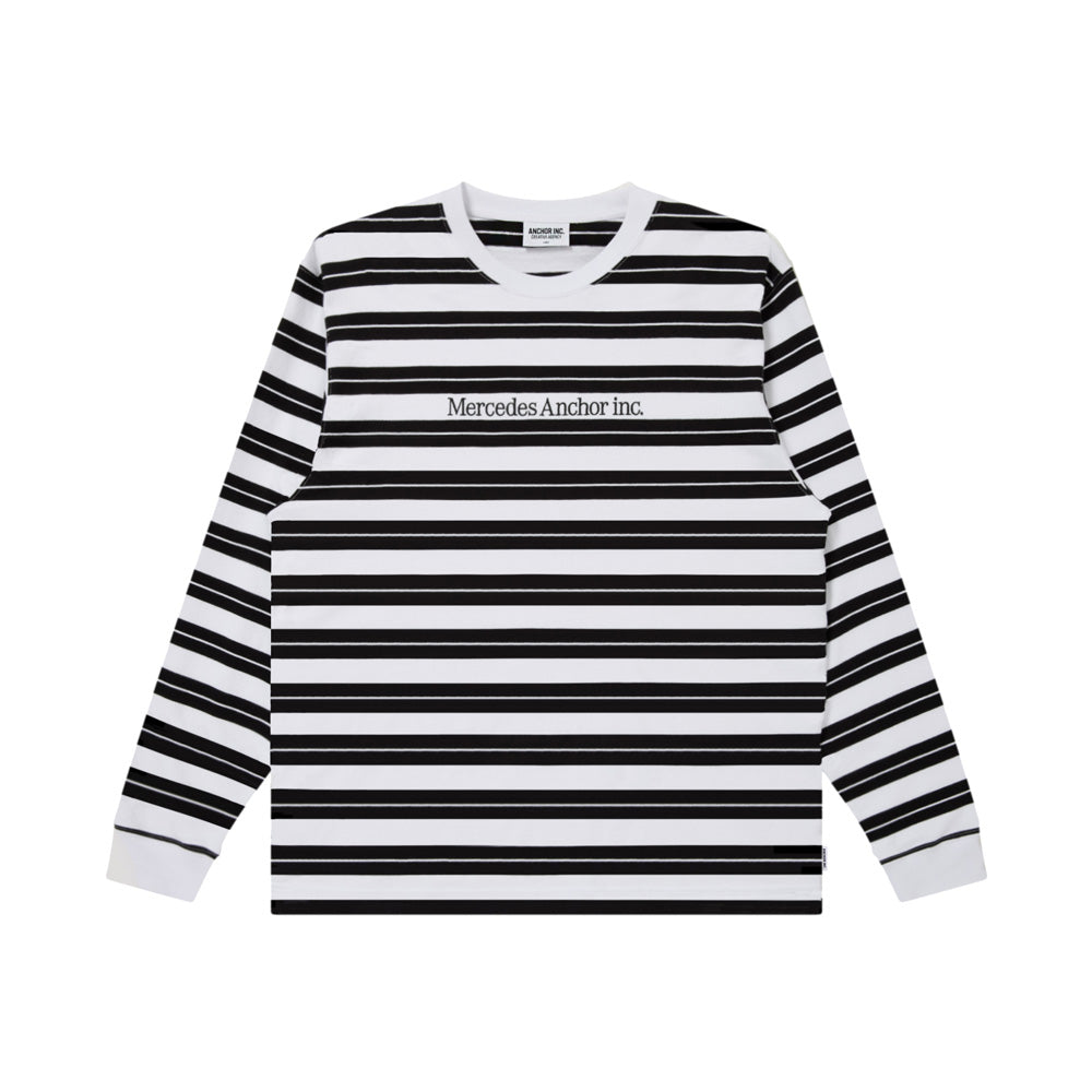 ONE LINE LOGO MULTI BORDER L/S TEE