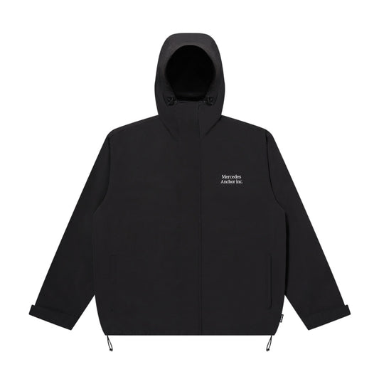 HOODED NYLON TRACK JACKET