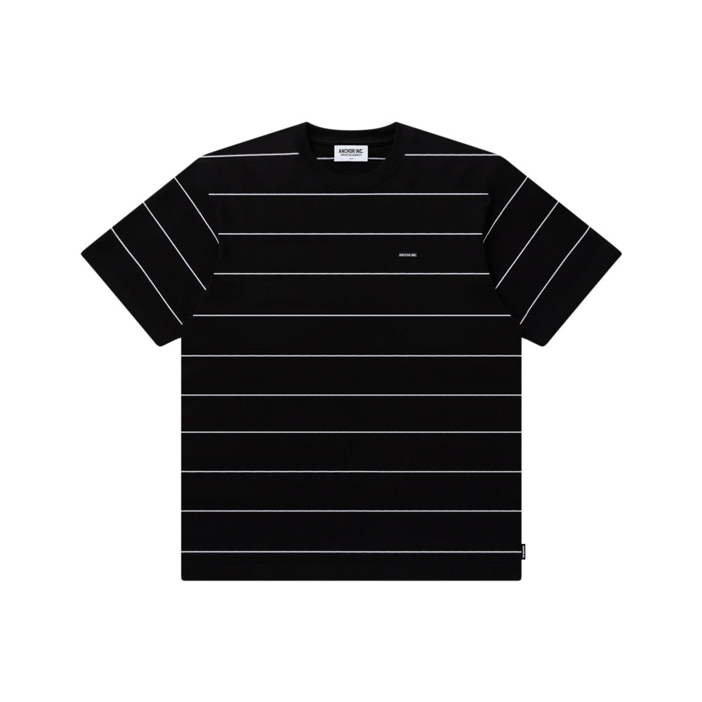 BOLD LOGO PATCHED STRIPED TEE