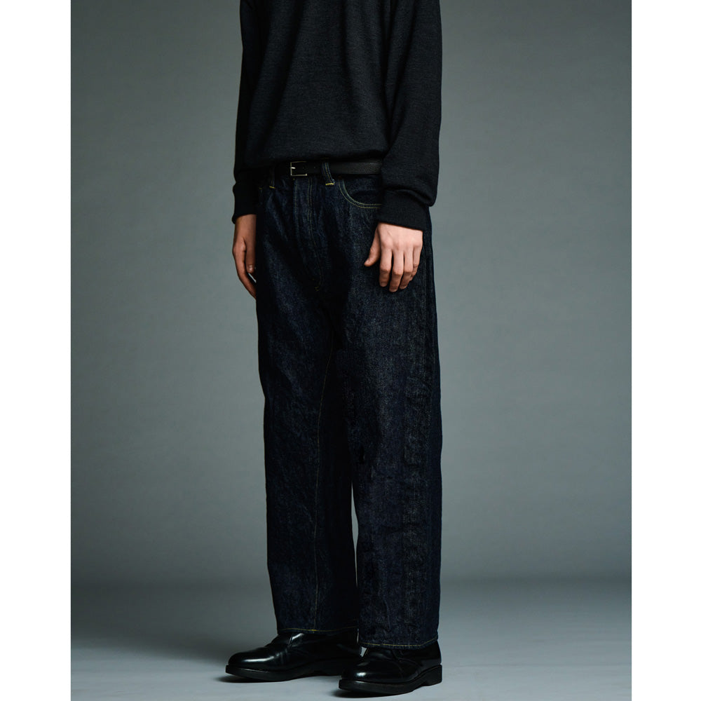 A.PRESSE (ア プレッセ) Washed Denim Wide Pants(ONE WASH) AP-4001