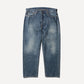 Washed Denim Wide Pants