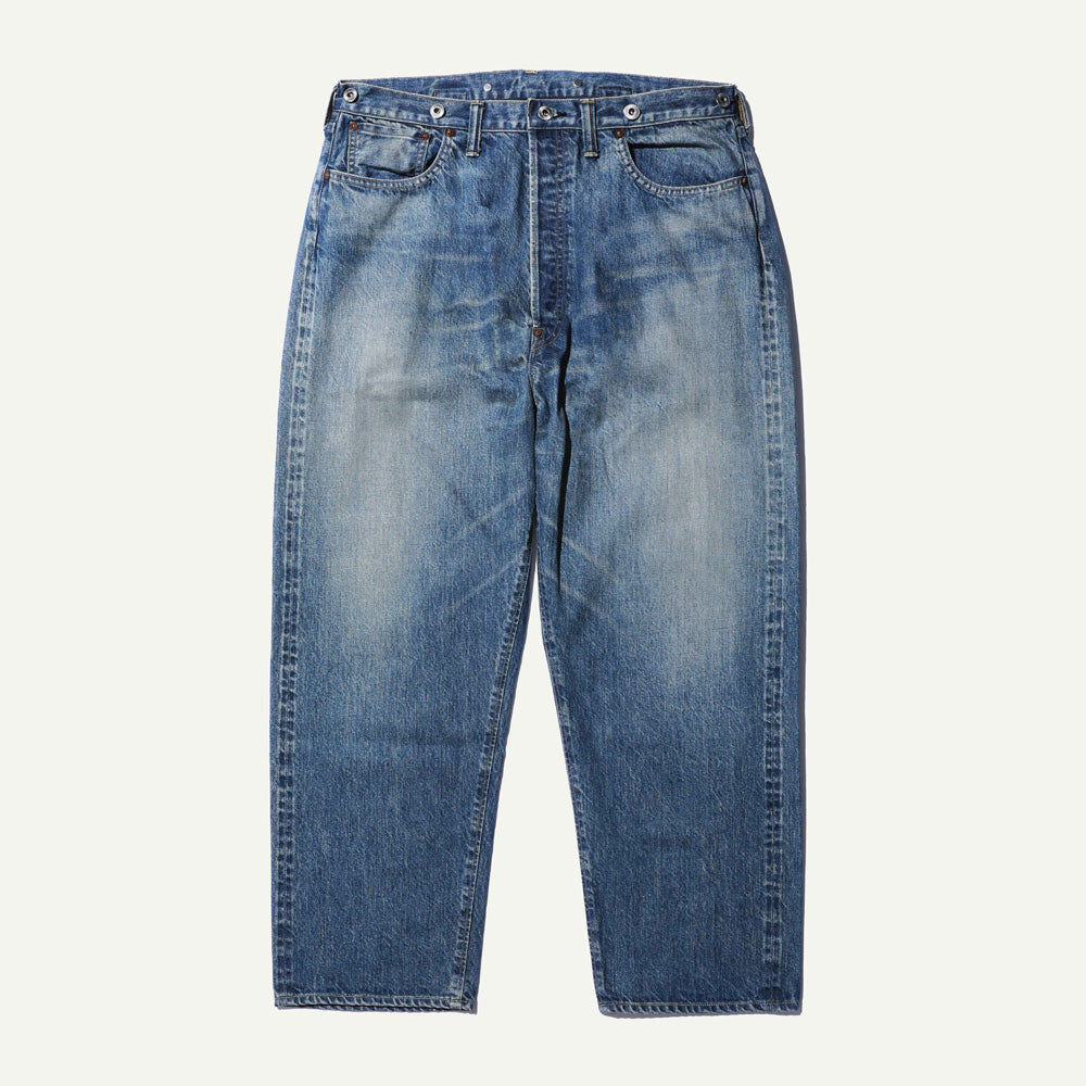 No.22 Washed Wide Denim Pants