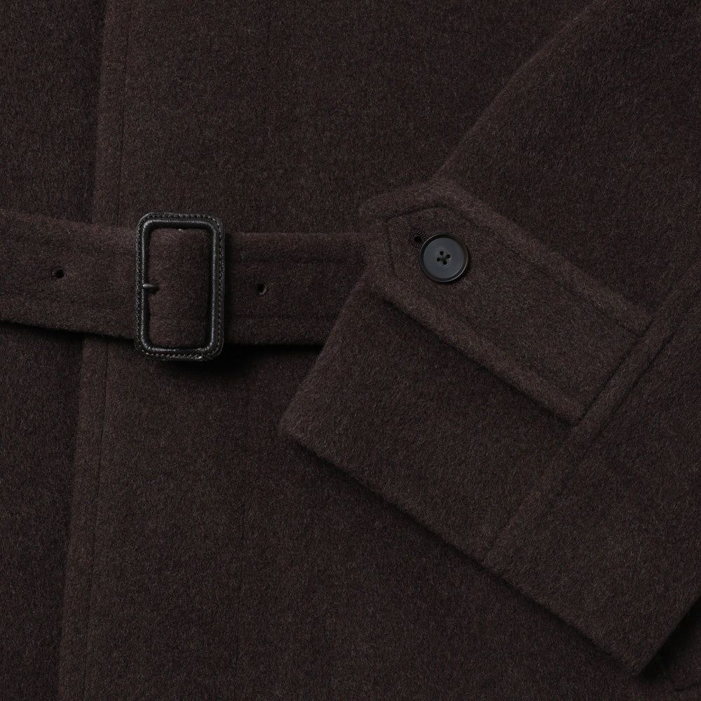SUPER FINE WOOL MOSSER SOUTIEN COLLAR COAT