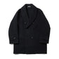 WOOL HERRINGBONE SHAWL COLLAR COAT