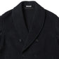 WOOL HERRINGBONE SHAWL COLLAR COAT