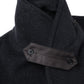 WOOL HERRINGBONE SHAWL COLLAR COAT