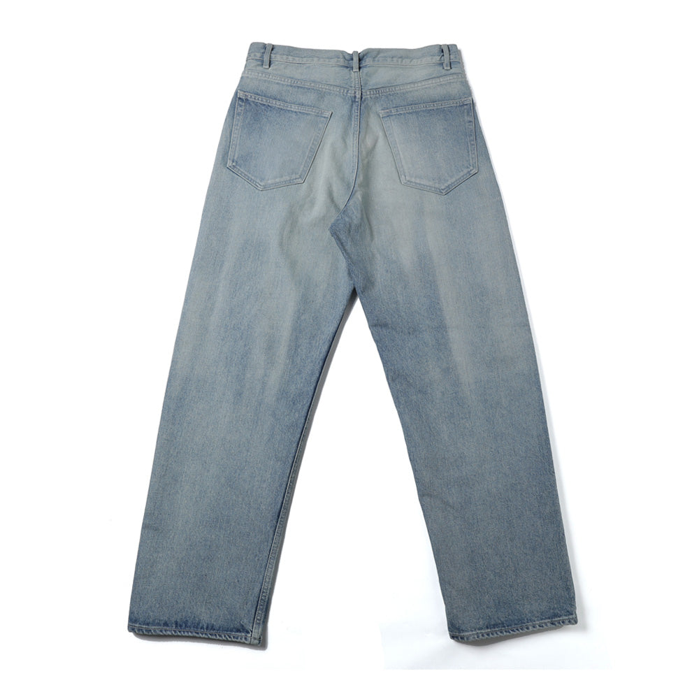 SELVEDGE FADED HEAVY DENIM WIDE PANTS