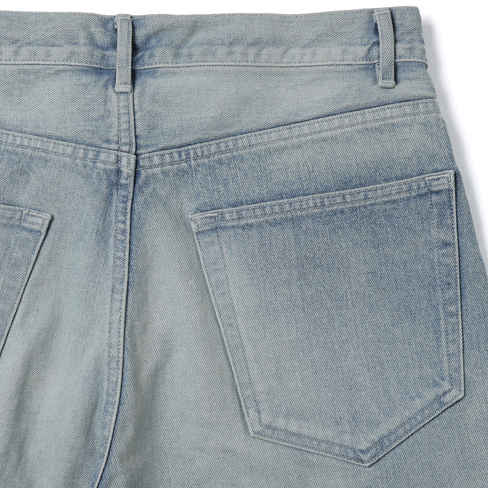 SELVEDGE FADED HEAVY DENIM WIDE PANTS