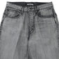 FADED HEAVY DENIM CENTER-PLEATED WIDE PANTS