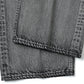 FADED HEAVY DENIM CENTER-PLEATED WIDE PANTS