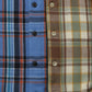 CASHMERE SILK CHECKED FLANNEL SHIRT