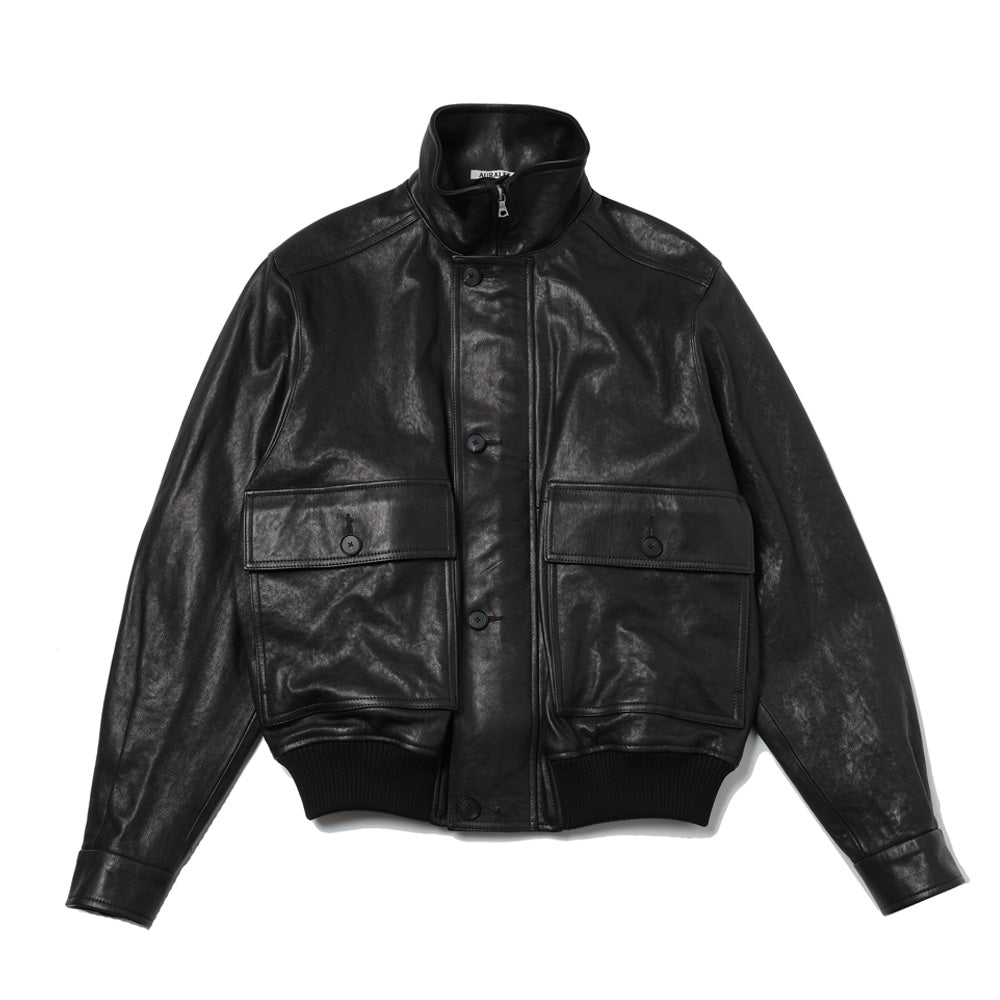 TEXTURED LAMB LEATHER BLOUSON (26AW)