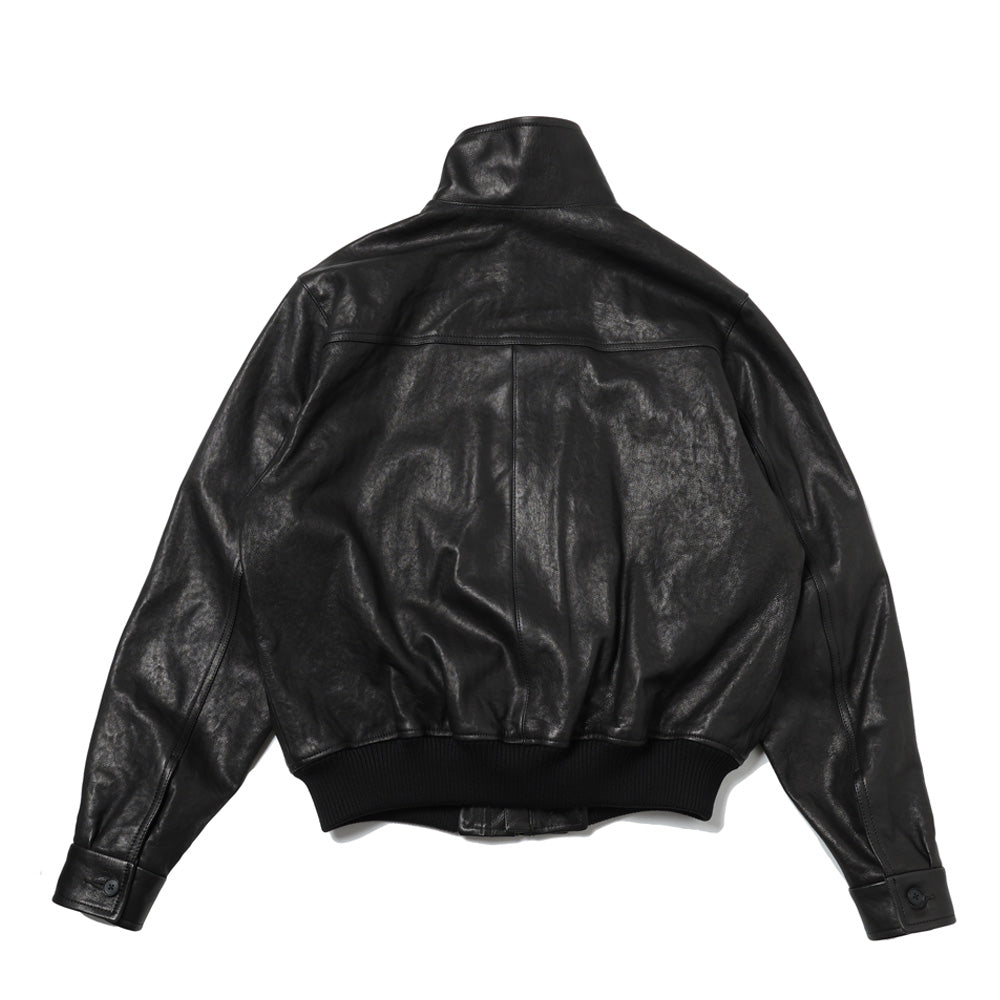 TEXTURED LAMB LEATHER BLOUSON (26AW)