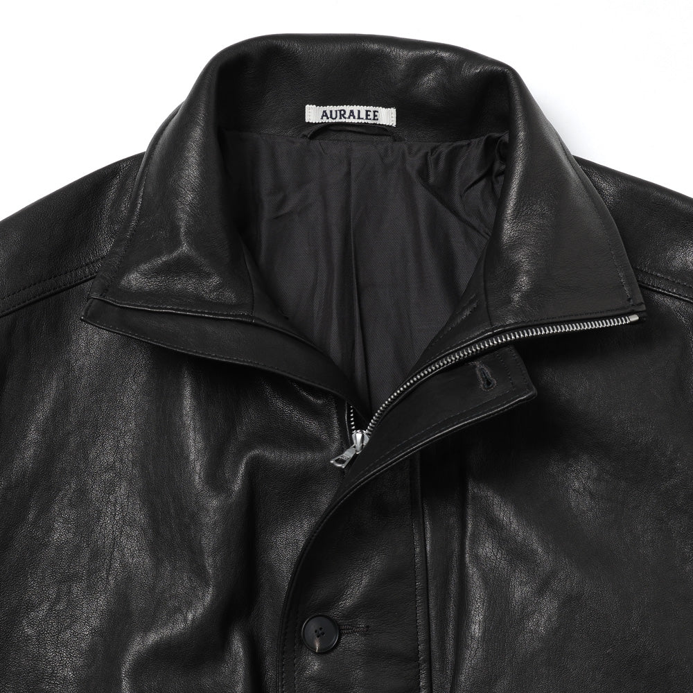TEXTURED LAMB LEATHER BLOUSON (26AW)